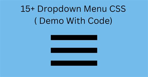 dropdown menu codepen|130+ Beautiful CSS Menus (Free Code + Demos).